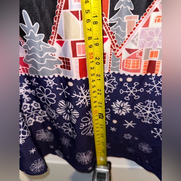 NEW NO TAGS SZ XL LOVEUDEAR Winter Village Long Slv Tunic Top ADORABLE - Picture 5 of 9